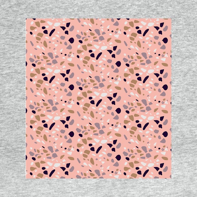 Modern Pink Terrazzo by Pulpixel